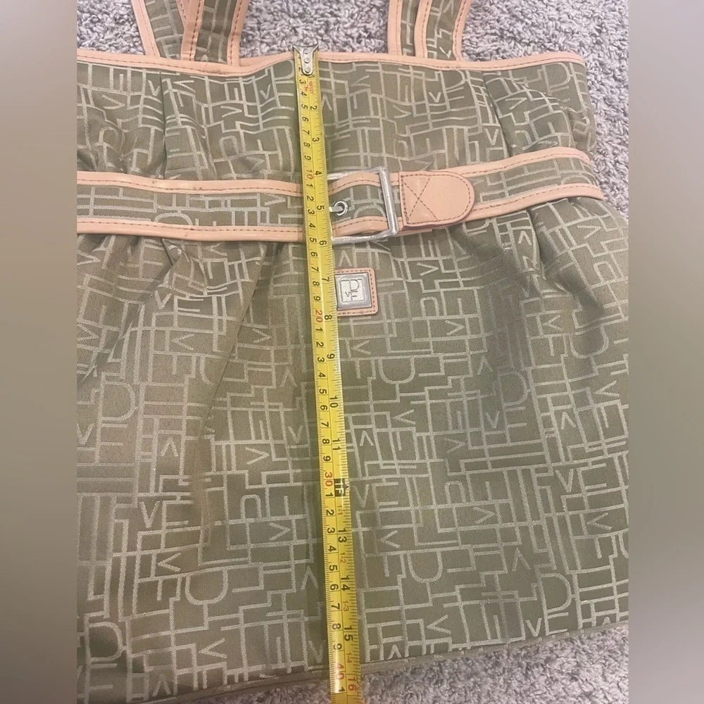 DVF Signature Green Tote Hobo Big Bag‎